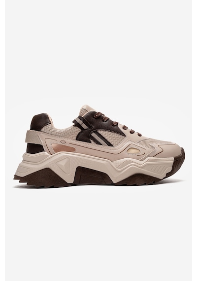 Fleur Bej Kahverengi Kadın Sneaker Kahverengi - Bej