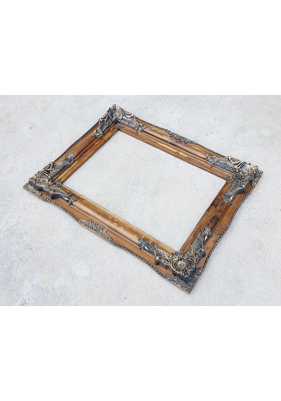 Dekoratif İşlemeli Ahşap Çerçeve 92x72 Cm 009