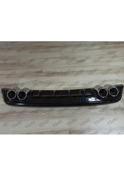 Seat Leon Difüzör Mk3 - 3,5 Üniversal Plastik Piano Black 4çıkış