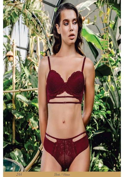 Büşra Sütyen Takım Kadın 244 Bordo - 737440672 Bordo - 737440672 Bordo
