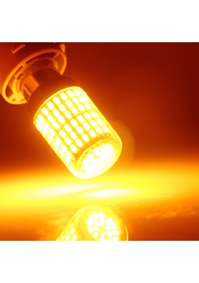 144 Ledli Sinyal Ampulü Turuncu Amber 93 Tip Düz Tırnak 2 Adet P2
