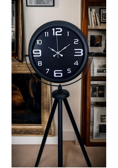 Siyah Zarafet Tripod Ayaklı Saat Diğer