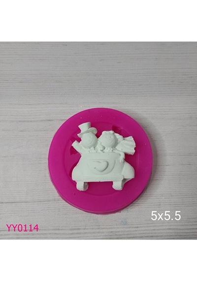 Yy0114 Gelin Damat Magnet Silikon Kalıp