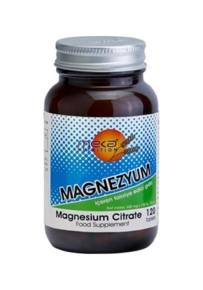 Meka Nutrition Magnezyum Sitrat ( Magnesium Citrate ) 120 Tablet