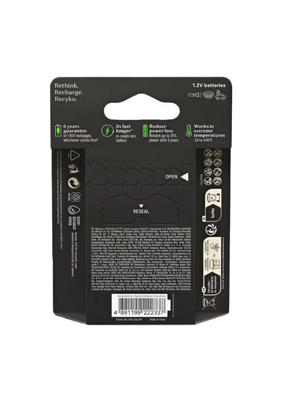Gp Recyko Pro Serisi 2000 Mah Nimh Aa Kalem Boy 6'lı Şarjlı Pil