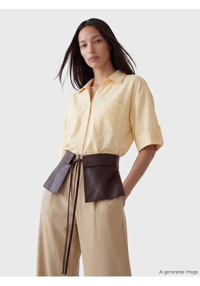 Lcw Everyday Sarı Poplin Kadın Gömlek