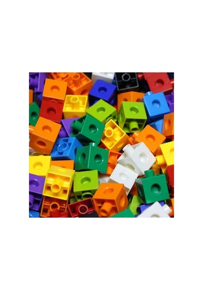 Geçmeli Birim Küpler - Snap Cubes - Matematik Küpleri - Akıl Küpleri - 50 Parça - 2x2x2 Cm