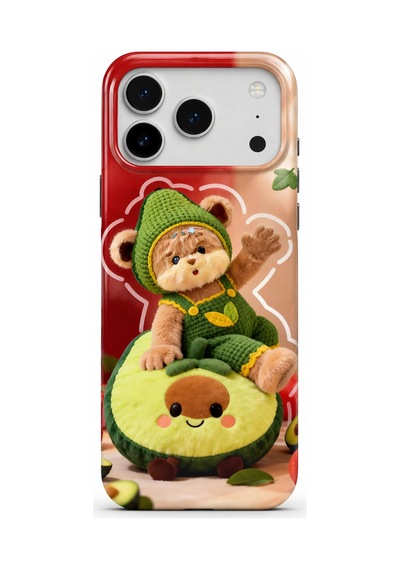 Apple iPhone Uyumlu,  17 Pro Max Novera Cozy Friends Collection Çift Katmanlı Essential Tough Telefon Kılıfı