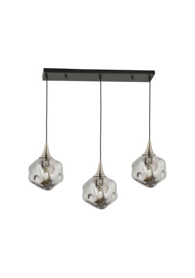 Lampaluce Globo-4 Modern Yemek Masası Sarkıt Avize 3'lü 70cm Krom Krom