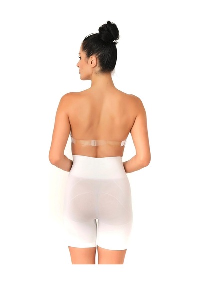 L'ombre Beyaz Düşük Bel Double Pantalon Korse