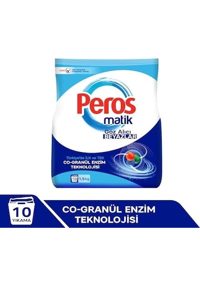 Toz Çamaşır Deterjanı Göz Alıcı Beyazlar 1500 G
