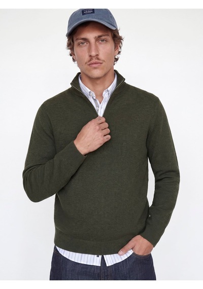 Jack & Jones Jprmılano Stıtch Knıt Half Zıp Sn Rosin Çok Renkli