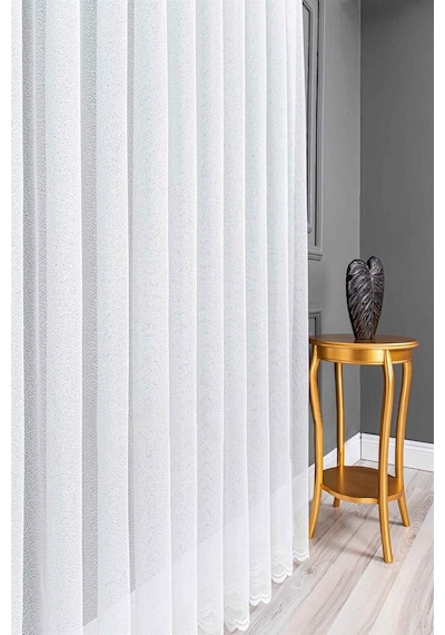 Evdepo Home Kullanıma Hazır Örme Tül Perde (540724560)