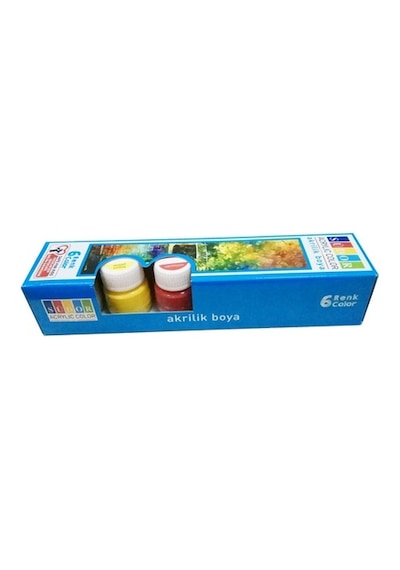 Südor Akrilik Boya 6 Renk X 15 Ml Şişe