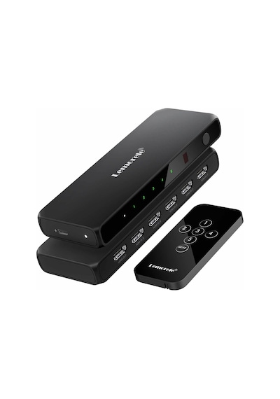 G96, 5 Girişli 1 Çıkışlı Hdmı 4k Görüntü Aktarıcı Uzaktan Kumandalı Otomatik Görüntü Seçici Switch