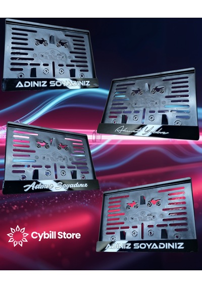 Kişiye Özel Pleksi Motosiklet Plaka Altlığı Şık Ve Dayanıklı Plaka