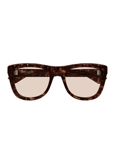 Saint Laurent Sl 816 007 54 Kadın Oval Kırçıllı Kahverengi Kemik Güneş Gözlüğü Kahverengi