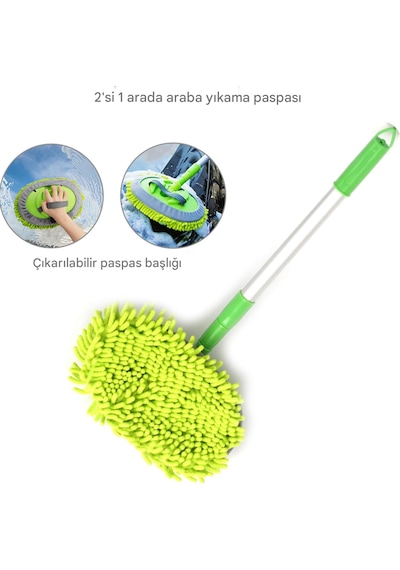 Qasul Mikrofiber Çok Fonksiyonlu Uzun Sopalı Mop