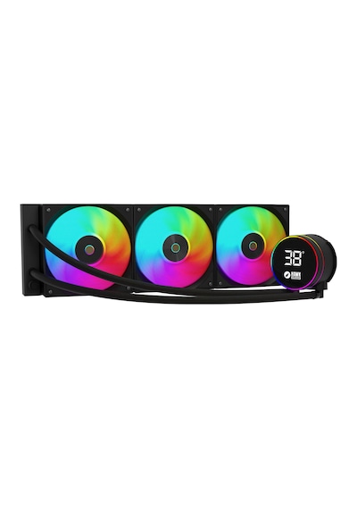 Hawk Gaming Hl360 Frostbite 360mm Led Argb Am5 Ve Lga1700 Uyumlu Siyah Sıvı Soğutucu