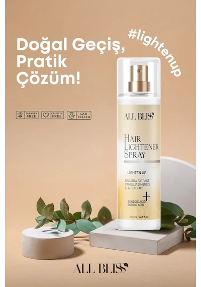Saç Açıcı Sprey 200 Ml Aşamalı Renk Açıcı Bakım Spreyi