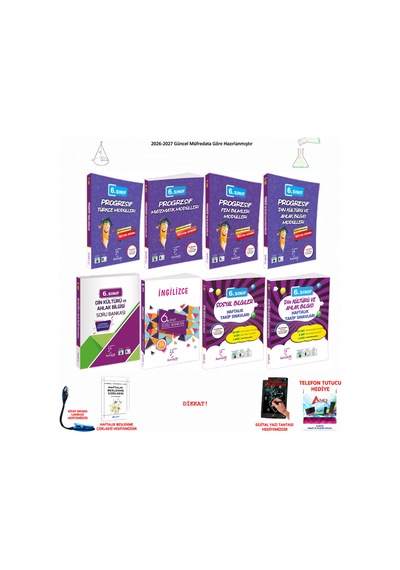 Karekök 6. Sınıf Tüm Dersler Konu Anlatımı Soru 8 Kitap Seti