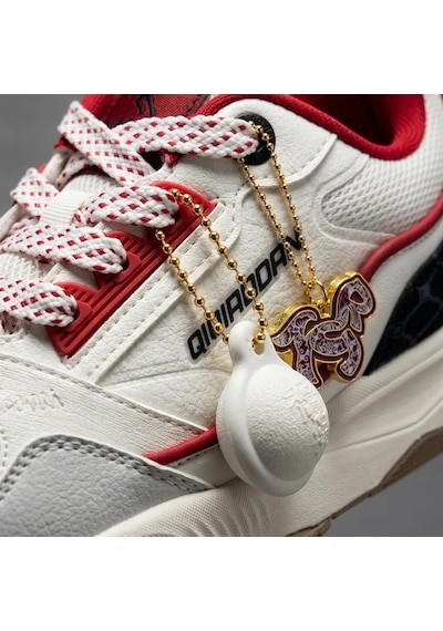 Ms Premium 053261526 Erkek Spor Ayakkabı Ivory Moon Grey Black Red