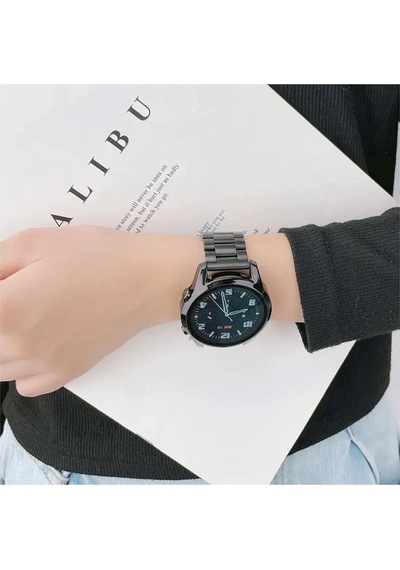 Huawei Watch Gt/gt2/gt3/gt4/gt5 Pro 46mm Uyumlu Çelik Kordon Klasik & Dayanıklı