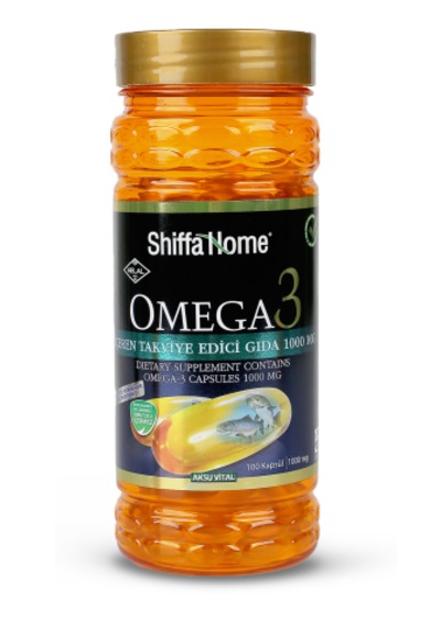 Shiffa Home Omega 3 1000 Mg 100 Yumuşak Kapsül Takviye Edici Gıda