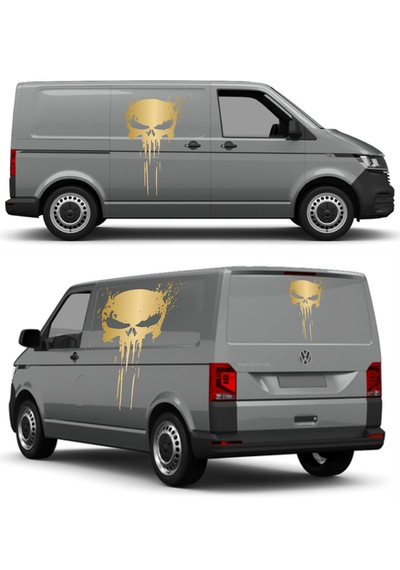 The Punisher Sticker - Araba Oto Motosiklet Karavan Cam Sticker - 00201 60X39 Cm
