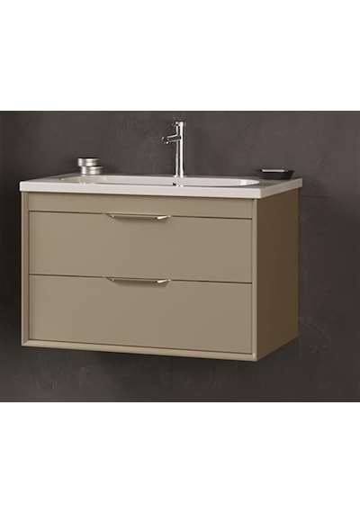 Orka Clay Çift Çekmeceli Alt Modül + Lavabo 100 Sahra Diğer
