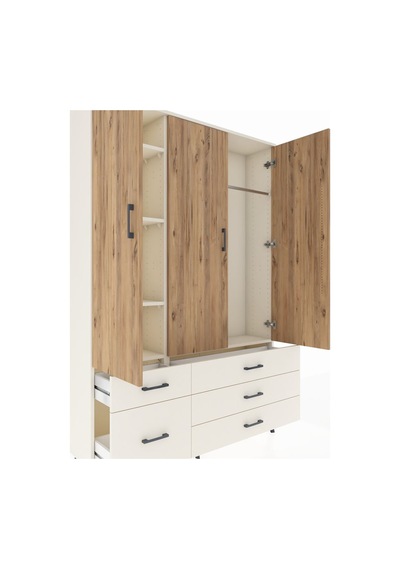 Arges Dolap 5 Raflı 5 Çekmeceli Tek Askılı 132x30x195 Aytaşı-çam/aytaşı Atlas Çam/aytası Arges Dolap 5 Raflı 5 Çekmeceli Tek Askılı 132x30x195 Aytaşı-çam/aytaşı Atlas Çam/aytası