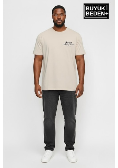 Superlife Erkek Büyük Beden Unified Collective Baskılı 3xl-6xl Bisiklet Yaka Tshırt Spr26bts510-10 Bej Superlife Erkek Büyük Beden Unified Collective Baskılı 3xl-6xl Bisiklet Yaka Tshırt Spr26bts510-10 Bej