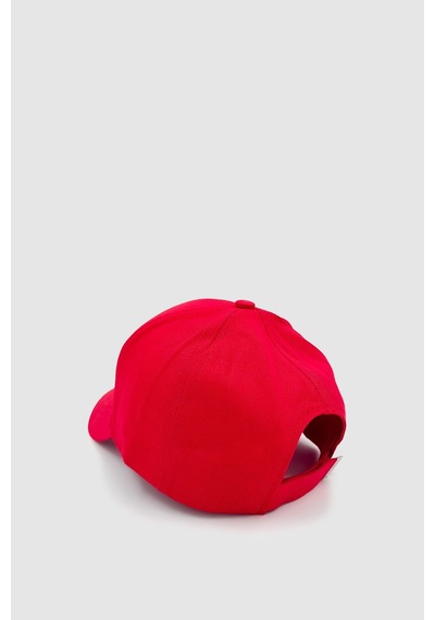 Wuclo Basic Ayarlanabilir Unisex Spor, Günlük Ve Outdoor Şapka / Kep Kırmızı