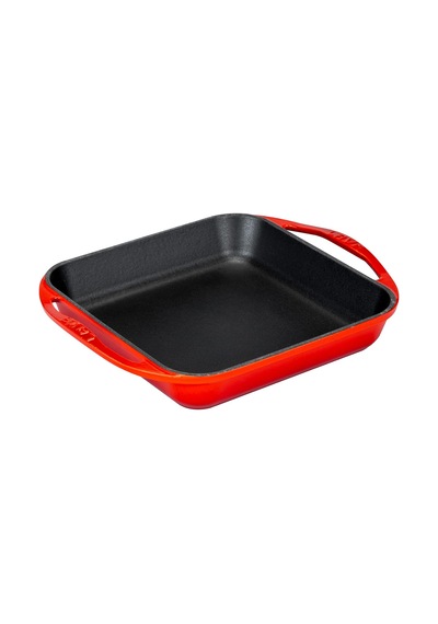 Lava Döküm Kızartma Tavası, Kare, 26x26 Cm, Kırmızı Sku: Smg8690010551597 Açık Gri