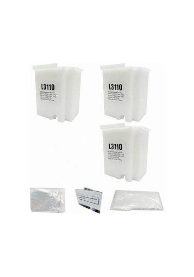 Tr Epson 103 L4150 İle Uyumlu Yazıcı Süngerli Atık Mürekkep Tankı Atık Kutusu Waste Ink Pad 3 Adet