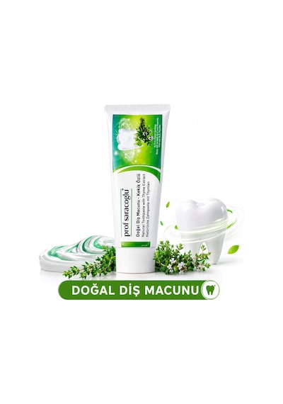 Prof Saracoglu Kekik Özlü Doğal Diş Macunu Bitkisel İçerikli 75 ML
