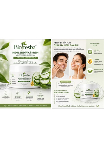 Biofresha Nemlendirici E Vitaminli Koruyuculu Krem 100 Ml