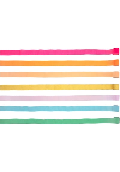 Meri Meri - Bright Crepe Paper Streamers - Renkli Kağıt Şeritler 0 - 99