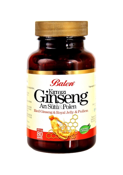 Kırmızı Ginseng Arı Sütü Polen Kapsül 375 Mg 80 Kapsül Balen