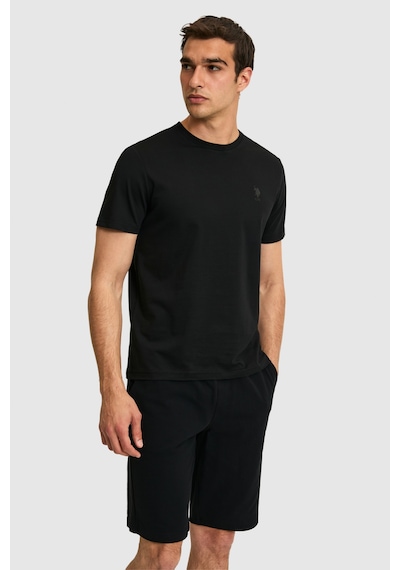 U.s. Polo Assn. Erkek Siyah Tişört Basic 50326953-vr046