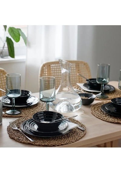 Ikea Nätbarb Cam Kase 14 Cm Siyah Tek Parça