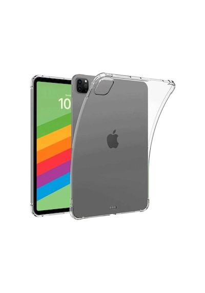 Apple İpad Pro 13 2024 Kılıf Anti Shock Tablet Silikon - Şeffaf