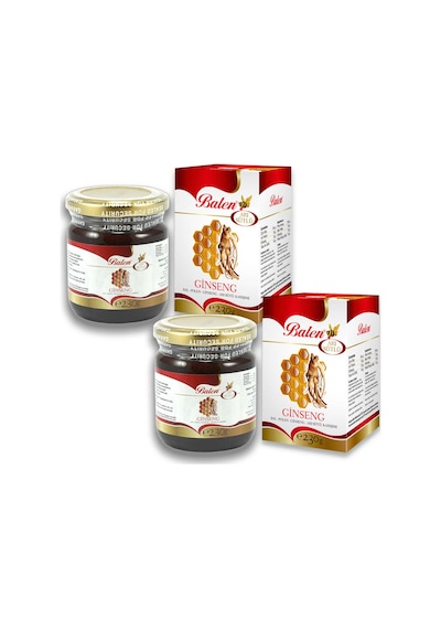 Balen Bal Polen Kırmızı Ginseng Arı Sütü Karışımı 2 x 230 Gr