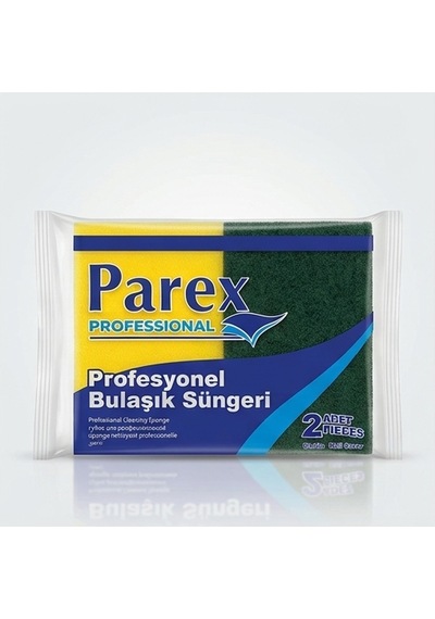 Parex Oluklu Bulaşık Süngeri 2 Li Professional Endüstriyel 10 X 15 X 4 Cm