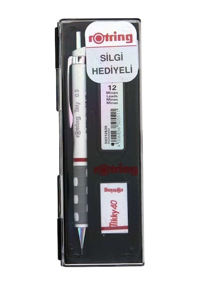 0.5 Mm Beyaz Versatil Kalem, Silgi Ve Yedek Uç