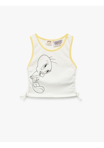 Koton Crop Tank Top Ekru 5skg30129ak Ekru