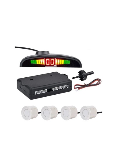GPR AUTO PARTS TÜRKÇE KONUŞAN PARK SENSÖRÜ LED GÖSTERGELİ BEYAZ S