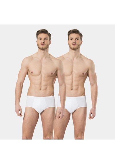 Türen Erkek Erkek Slip 2'li Paket 111/beyaz Beyaz