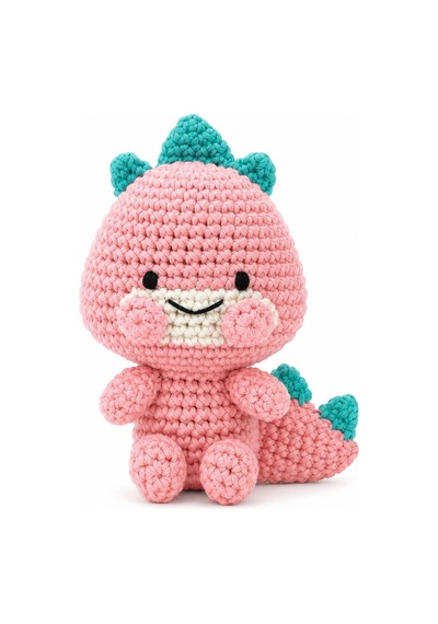 Bakgelal Hello Adorable Amigurumi Dinozor Yapım Kiti 2 Adet Sevimli Dinozor Bff, Türkçe Anlatımlı