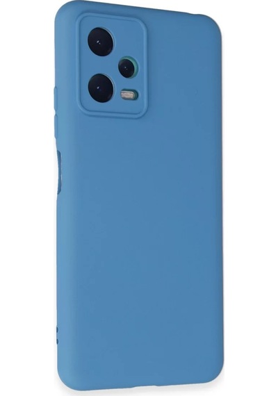 Newface Xiaomi Redmi Note 12 5g Kılıf Nano İçi Kadife Silikon - Mavi